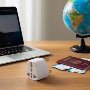 White UK Travel <b>Power</b> <b>Plug</b> <b>Adapter</b> - Product Image 3