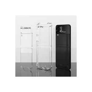 Coque en silicone transparente antichoc SNEL Nitro pour Samsung Galaxy Z Flip 3 Plus, anti-traces de doigts, protection du téléphone - Product Image 4
