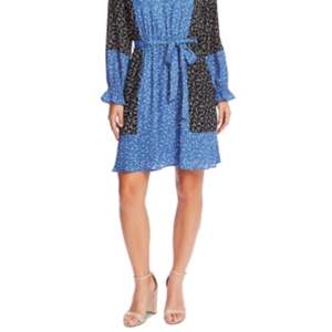 Abito Elegante Grigio da Donna CeCe, Taglia XS, Vita Naturale, Traspirante, con Decorazioni in Crochet e Cerniere, per Ufficio o Club - Product Image 3