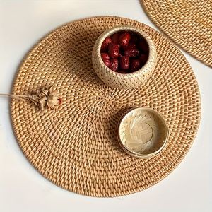 Best Selling <b>Placemats</b> Rattan Circle <b>Round</b> <b>Placemat</b> Hand Weaved Kitchen Decoration Viet Fargimex - Product Image 3