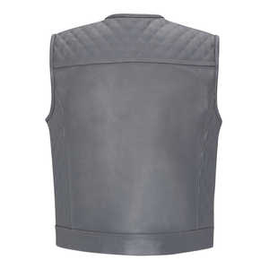 Veste en cuir sans manches personnalisée pour motards de rue, résistante à l'abrasion, pour la course et l'équitation - Product Image 4