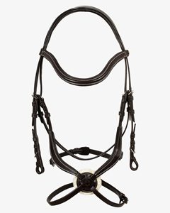 Hochwertiges Leder springen Abbildung 8 Zaumzeug Fancy Stitched Perfect Square Raised Doppels chnalle Western Equestrianism Horse - Product Image 2
