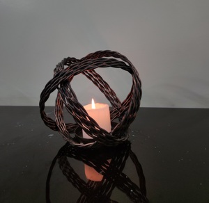 Candelero de mesa de hierro hecho a mano, portavelas de Pilar decorativo de Metal Premium, estilo de cuerda para bodas, hogar, jardín, Navidad - Product Image 4