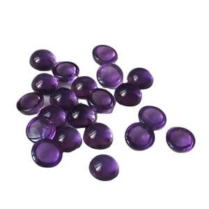 Piedra de amatista natural de calidad de exportación 100% con corte de cabujón redondo excelente piedra preciosa suelta pulida a la venta a precios a granel OEM - Product Image 3
