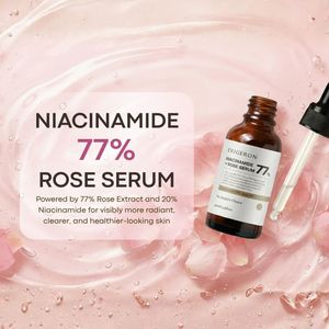 Sérum coréen à la niacinamide infusé d'extrait de rose naturel ERIGERON, hydratant et soutenant la barrière cutanée - Product Image 1