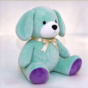 Peluche chiot personnalisée, chien en peluche, chien en peluche aux oreilles tombantes, chien en peluche vert, peluche chiot, peluche chien, jouet en peluche pour enfants - Product Image 4