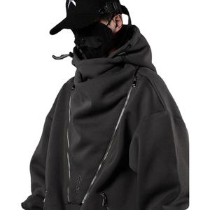 Pull à capuche unisexe décoré avec fermeture éclair, vêtements de sport décontractés, vêtements de sport confortables, streetwear hip hop, sans couture, extensible dans les quatre sens - Product Image 3