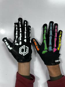 Gants de football américain personnalisés de marque Gants de réception de football résistants à l'usure pour adulte Service OEM avec fonction collante - Product Image 3
