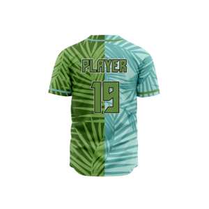 เสื้อเบสบอลคอวีแบบระบายอากาศได้ดี ไซส์พลัส ออกแบบลายพิมพ์แบบซับลิเมชั่นตามสั่ง สำหรับสโมสร ชุดยูนิฟอร์มเบสบอลแบบกำหนดเองสำหรับผู้เล่นทีม - Product Image 4