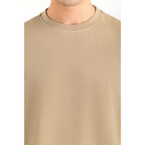 Camisetas de Punto Holgadas para Hombre, 280g MN-TS-SS26-021-A, Camisetas con Logotipo y Letras Estampadas, Diseño Transpirable y Compresible - Product Image 2