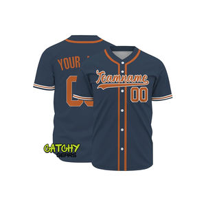Conjunto de Jersey de béisbol personalizable patrón de sublimación y diseño de logotipo uniforme de malla ropa deportiva jersey de béisbol liso - Product Image 2