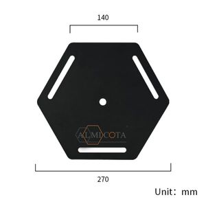 Support d'accessoires de tente en aluminium noir thermolaqué - Product Image 5