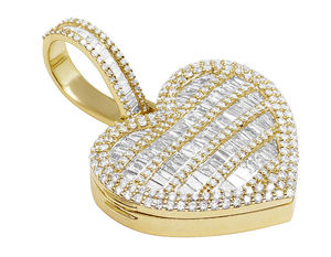 ราคาที่ดีที่สุดสำหรับทุกเพศ925เงินสเตอร์ลิงจี้เพชรแบบคลาสสิกจี้เพชรโมอิสซาไนต์สีขาวสำหรับสะโพกที่มีคุณภาพสูง - Product Image 5