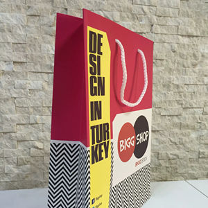 Bolsas de Compra de Boutique Impresas en Offset Ecológicas de Alta Calidad con Asas para Empaque - Product Image 1