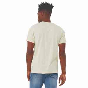 Camisetas de algodón 100% para hombre, cuello redondo básico, cuello redondo liso, ajuste regular clásico para aspecto básico de armario, venta al por mayor - Product Image 4