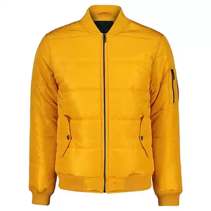 Chaqueta de bombardero formal recubierta para hombre, impermeable, ligera, cálida, para invierno, para uso en exteriores - Product Image 1