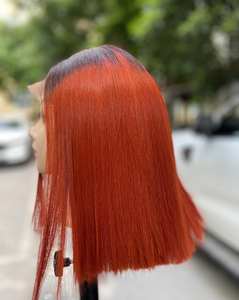 Top Qualité Highlight Ombre Couleur Bob Court Perruques de Cheveux Humains Os Cheveux Raides 2x4 2x6 Fermeture Perruque Remy Extensions de Cheveux - Product Image 4