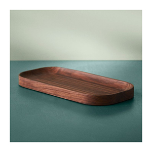 Offres Spéciales ustensiles de cuisine plateau en bois de forme ronde polyvalent avec poignée plateau de forme ronde en bois véritable et pur fait à la main - Product Image 2