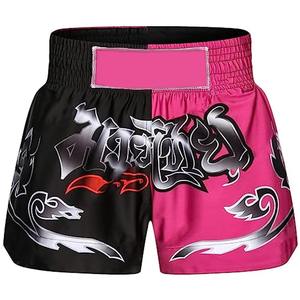 ชุดกางเกงมวยไทย MMA คุณภาพสูง สำหรับทุกเพศ ระบายอากาศได้ดี ยืดหยุ่น เหมาะสำหรับศิลปะการต่อสู้ ผลิตจากโพลีเอสเตอร์ 100% สีตามสั่ง - Product Image 2