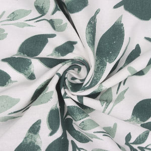 Textile de maison indien 100% coton tissu 150x300 cms nappes avec conception d'impression de feuille 180gsm produits tissés - Product Image 4