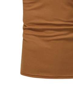 Customized Mens Brown Black <b>White</b> Color Block <b>Polo</b> Shirt Short Sleeve Cotton Casual Golf Tee Breathable Summer Wear OEM Bulk - Product Image 6