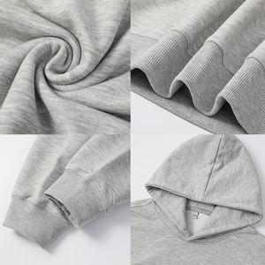 Sudaderas con capucha de gran tamaño de algodón de alta calidad unisex peso pesado Fleece Drop Shoulder Plain Blank Custom hombres sudaderas con capucha y sudaderas - Product Image 4