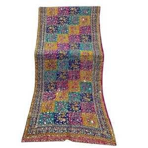 Hermosa Ropa Étnica bordada a mano chales indios Dupatta 2024 ropa de moda multicolor Dupatta para traje Salwar Kameez - Product Image 1