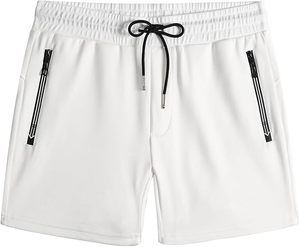 Pantalones Cortos Deportivos Casuales de Cinco Puntos para Hombre, Ecológicos, Transpirables, de Secado Rápido, de una Sola Capa, de Color Sólido - Product Image 1