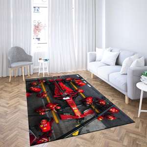 Tapis Charles Leclerc, Tapis de Formule 1 Ferrari, Tapis F1 Charles Leclerc, Tapis Doux à Poils - Product Image 3