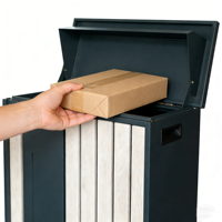 Boîte de livraison de colis sécurisée en acier robuste, imperméable, pour usage commercial, boîte aux lettres extérieure