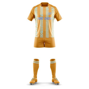 Uniformes de Rugby Unisex de Alta Calidad Hechos a Medida en Pakistán, Conjuntos al por Mayor con Logotipo Personalizado, Transpirables, Antibacterianos y de Secado Rápido - Product Image 1