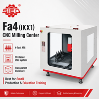 Centre d'usinage CNC 3 axes SIEG Fa4 IKX1 avec 4 outils ATC, broche ISO20, pour l'éducation, la formation, le prototypage et la petite production