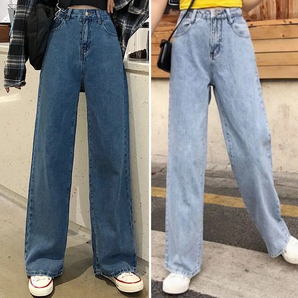 נשים ג 'ינס רגל רחב ג' ינס pant pant מ-baggy ג 'ינס pant ג' ינס pant ג 'ינס תחתונים רופף מכנסי ג' ינס