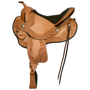 Selle de cheval en cuir de qualité supérieure, style western cowboy, confortable, vente en gros d'équipement équestre, selle de qualité supérieure - Product Image 1