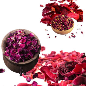 Pétalos de rosa roja seca | Utilizado en cubos de baño calmantes para la piel - Product Image 2