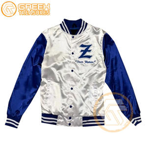 เสื้อแจ็กเก็ตทีมโรงเรียน Zeta phi Beta เสื้อแจ็กเก็ตสโมสรผ้าซาตินปักตราและมีตัวอักษรละเอียดกว่ากำหนดเอง - Product Image 4