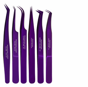 Pinzas para Pestañas y Volumen, Herramienta de Belleza Profesional de Acero Inoxidable de Precisión para Extensión de Pestañas, para Uso en Salón y Maquillaje - Product Image 1