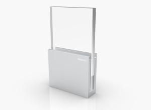 Système de balustrade en aluminium haute résistance IMPERIO PRO avec base en verre pour balcon, escalier et terrasse, avec courbes durables - Product Image 4