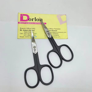 Vente en gros de ciseaux à ongles personnalisables pour le maquillage et la manucure, lame incurvée en acier inoxydable avec pointe pointue, ciseaux multi-usages - Product Image 1