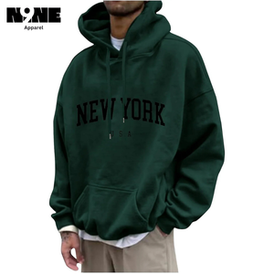 Sweat à capuche en molleton GSM 400 de haute qualité pour hommes avec broderie de logo personnalisé - Product Image 2