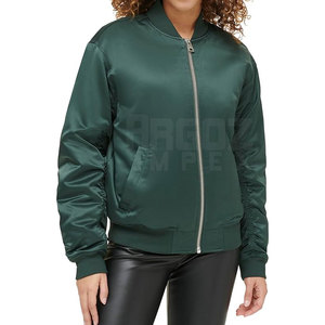 Meilleur prix, blouson bombardier confortable à col montant pour femme, veste d'extérieur en tricot respirant de marque privée pour l'hiver - Product Image 6