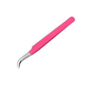 Las pinzas de 90 grados más vendidas, pinzas de volumen de acero inoxidable para pestañas, pinzas de extensión de pestañas con logotipo personalizado - Product Image 3
