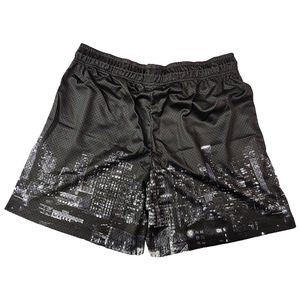 Pantalones cortos de gimnasia para hombre 6XL personalizados, pantalones cortos de malla con cintura elástica, estampado sublimado a todo color, conjuntos de pantalones cortos negros informales de primera calidad con patrón - Product Image 2