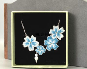 Tradebyd elegante bordado collar hecho a mano joyería elegante moda Boho declaración collar - Product Image 2