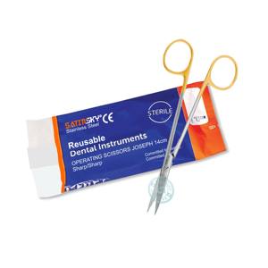 Tijeras de operación Sharp/Sharp 4cm Tijeras quirúrgicas rectas Mart Acero inoxidable Fabricado de AISI 420 - Product Image 2