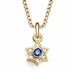 Best Seller piccola stella Magen di David collana pendente 316l in acciaio inox nichel collana gioiello senza - Product Image 1