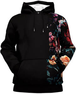 Sudadera con capucha unisex con estampado 3D personalizado para hombre, jersey de tejido de ganchillo, técnica bordada - Product Image 1