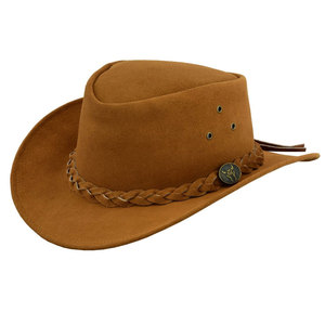 หมวกคาวบอยหนังแท้ ปรับได้ แฟชั่น พร้อมบริการสั่งทำตามแบบ ขายส่ง คุณภาพสูง หมวกปักโลโก้ตามสั่ง - Product Image 3