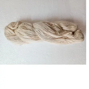 Hilo de seda de morera de 1,5 NM hecho a medida, seda reciclada de 100% para tejer a mano, patrón crudo para reventa de tiendas de hilo y fibra - Product Image 1