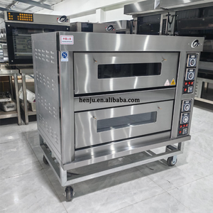 Horno de Gas de 4 Bandejas Easy Bake <span class=keywords><strong>para</strong></span> Panadería, <span class=keywords><strong>Relleno</strong></span> de <span class=keywords><strong>Pollo</strong></span>, Galletas, con Funciones de Vapor, Pescado a la Parrilla, Tartas de Huevo, Pasteles - Product Image 3